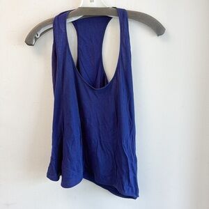 Marni Blue Asymmetrical  Tank Top